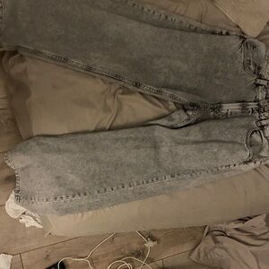 Zara Black and White Patterned Jeans